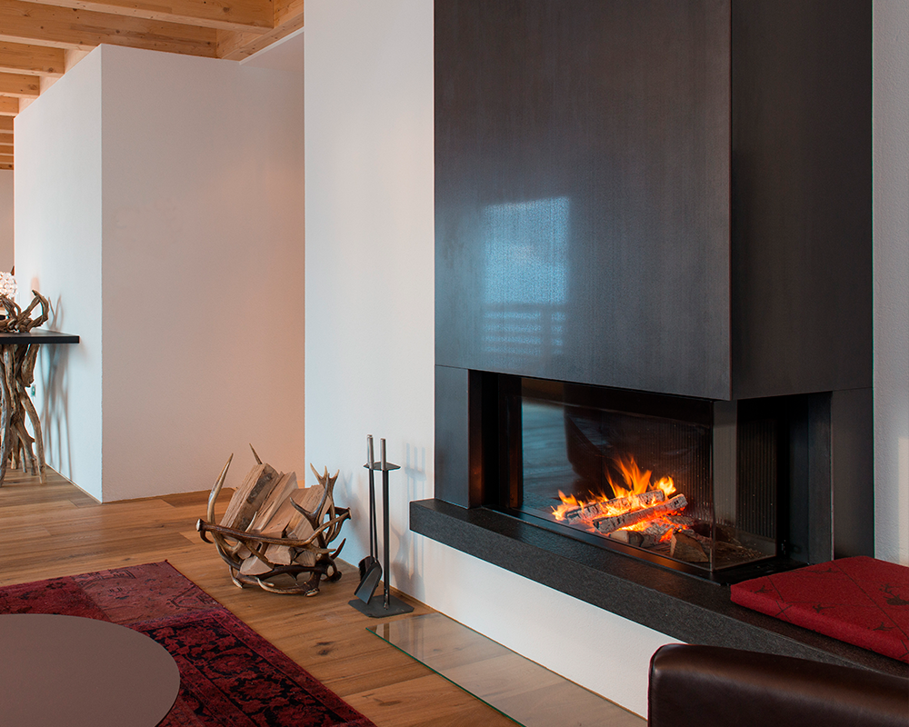 Chimenea de leña LUNA DIAMOND 900 CL/CR (Esquinero)